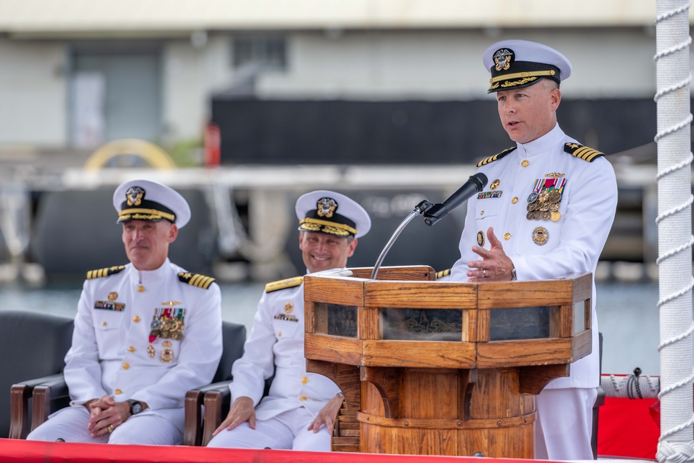 Submarine Squadron 7 Holds Change of Command Ceremony at Pearl Harbor