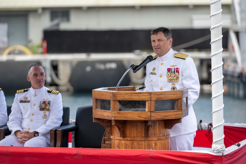 Submarine Squadron 7 Holds Change of Command Ceremony at Pearl Harbor
