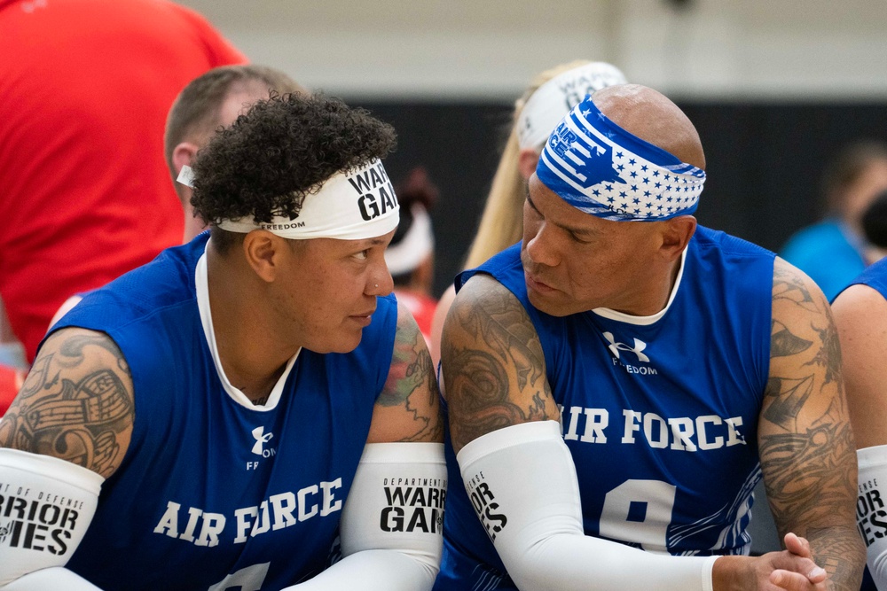 2025 DoD Warrior Games | Team Air Force | SSgt Tina Dunbar | SMSgt Brandon Duenas | Sitting Volleyball