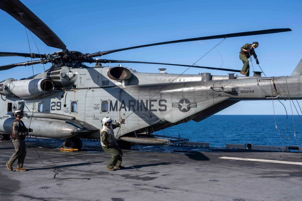 USS America (LHA 6) Conducts Flight Operations