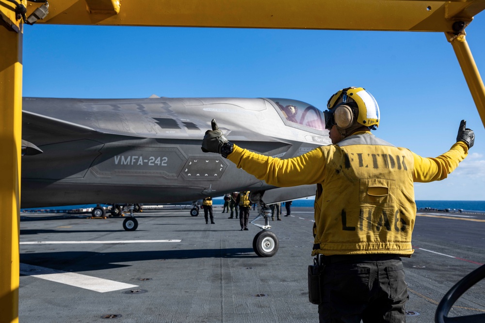 USS America (LHA 6) Conducts Flight Operations