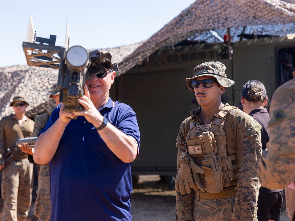 U.S. Marines with 2nd Bn., 1st Marines participate in family day event