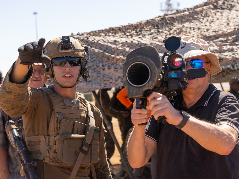 U.S. Marines with 2nd Bn., 1st Marines participate in family day event