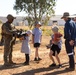 U.S. Marines with 2nd Bn., 1st Marines participate in family day event