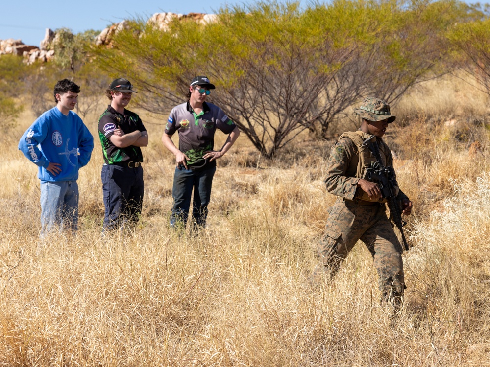 U.S. Marines with 2nd Bn., 1st Marines participate in family day event