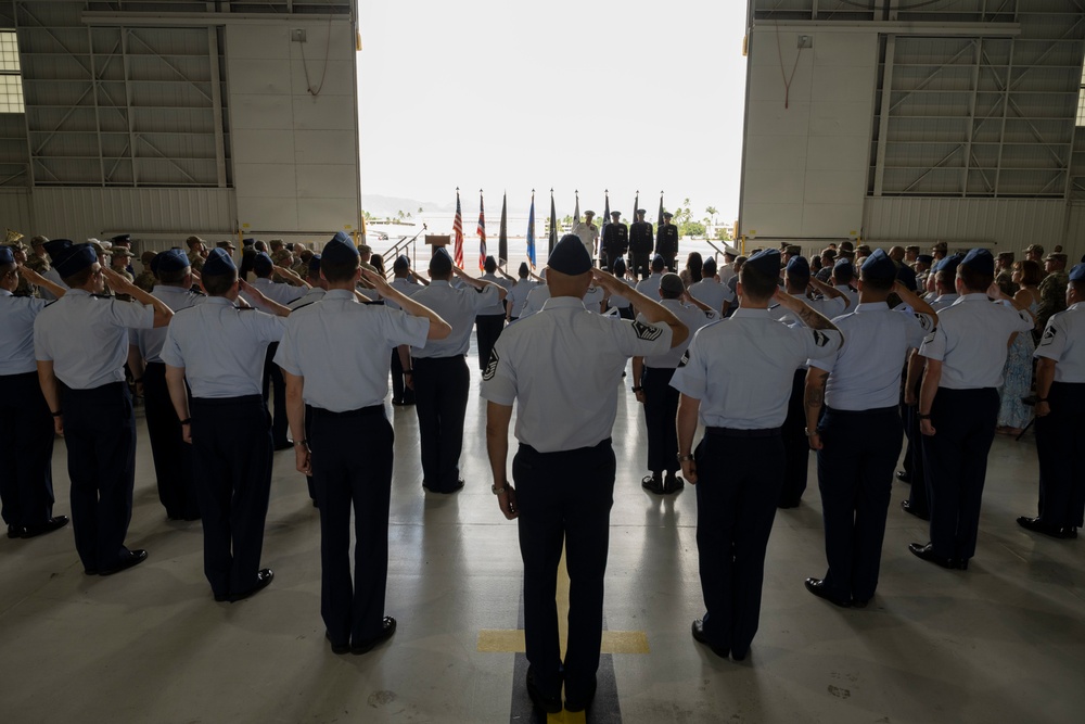 U.S. Space Forces - Indo-Pacific holds first change of command ceremony