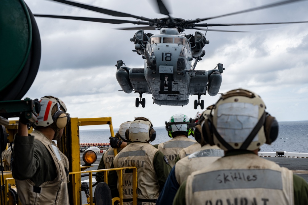 USS America (LHA 6) Conducts Flight Operations During Talisman Sabre