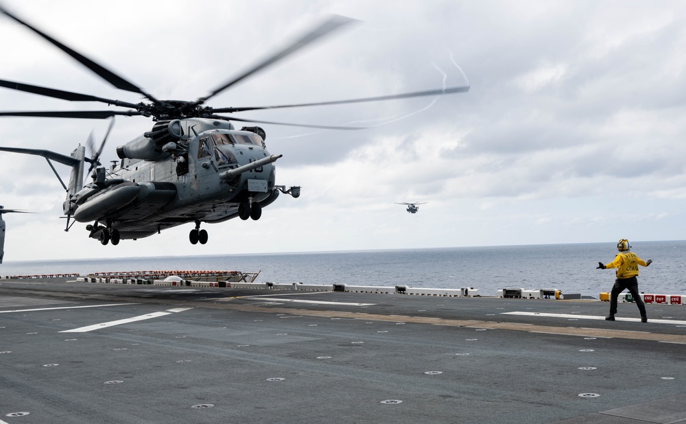 USS America (LHA 6) Conducts Flight Operations During Talisman Sabre
