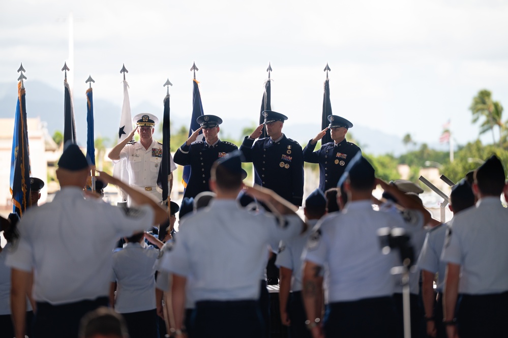 U.S. Space Forces - Indo-Pacific holds first change of command ceremony