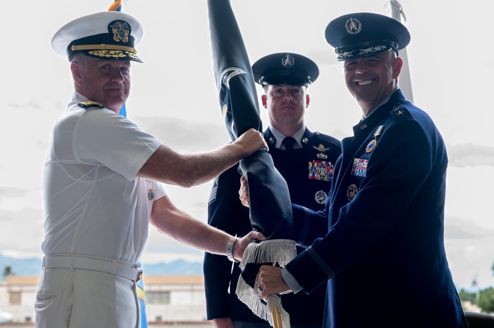 U.S. Space Forces - Indo-Pacific holds first change of command ceremony
