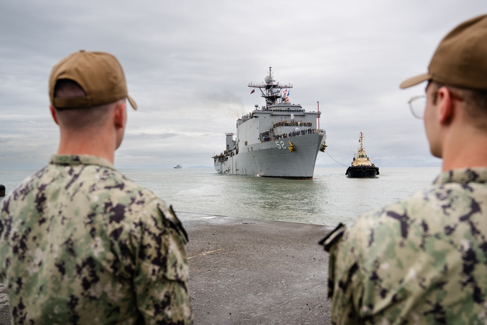 The USS Pearl Harbor Arrives in Lae, Papua New Guinea, July, 2025