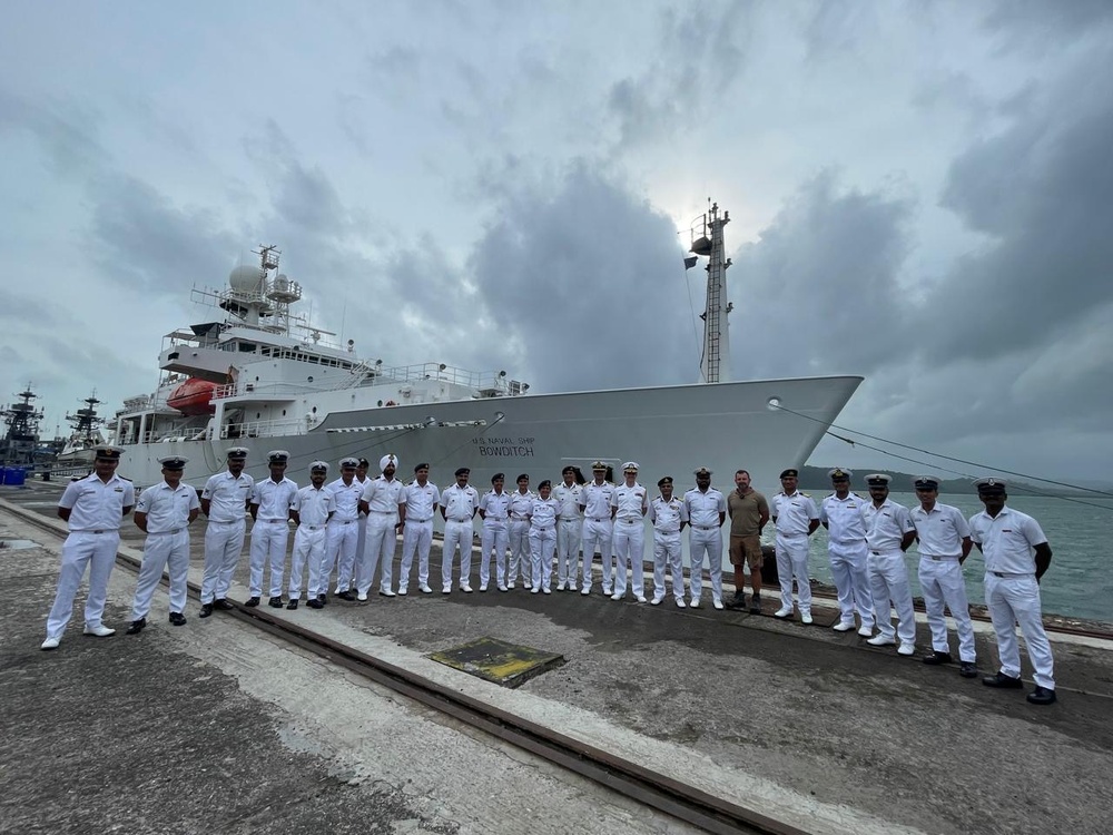 The USNS Bowditch Departs Sri Vijaya Puram, India, July, 2025