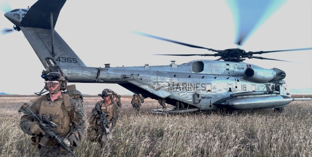 31st MEU | Animal Co. BLT 1/7 conducts simulated Helo Raid during Talisman Sabre 25