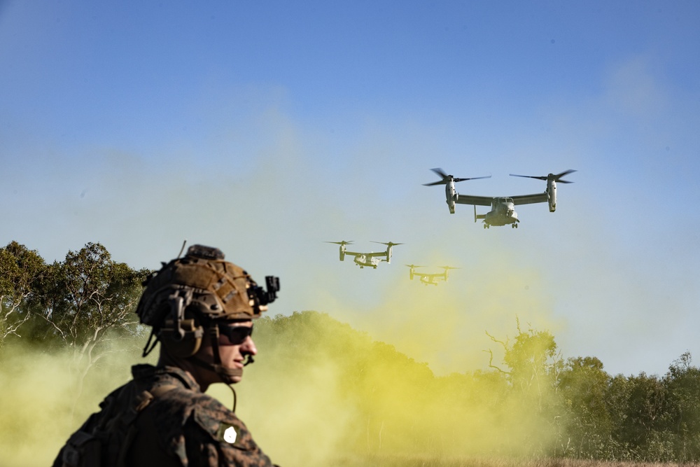 31st MEU | Animal Co. BLT 1/7 conducts simulated Helo Raid during Talisman Sabre 25