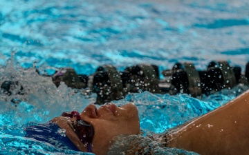 Team Air Force compete in swimming finals at 2025 Warrior Games