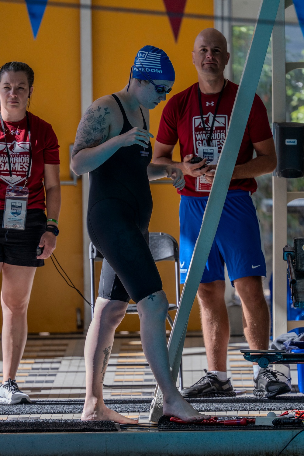 Team Air Force compete in swimming finals at 2025 Warrior Games