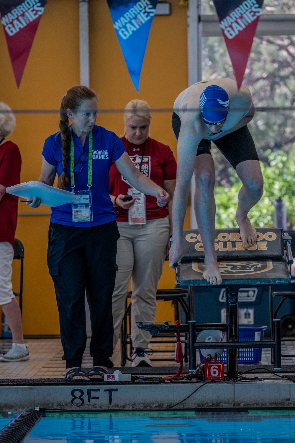 Team Air Force compete in swimming finals at 2025 Warrior Games