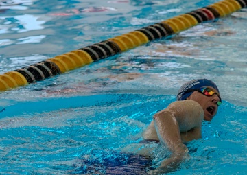 Team Air Force compete in swimming finals at 2025 Warrior Games
