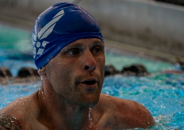 Team Air Force compete in swimming finals at 2025 Warrior Games