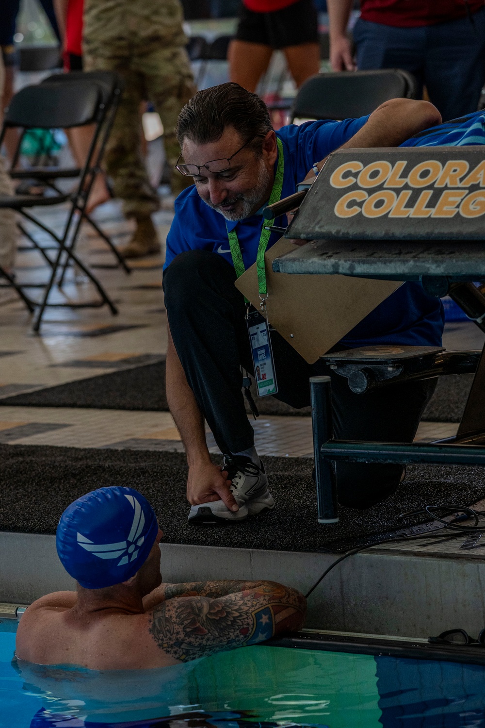 Team Air Force compete in swimming finals at 2025 Warrior Games