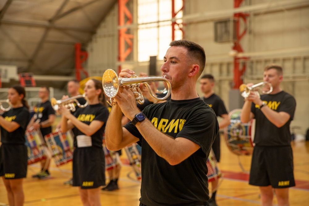 Fife and Drum Corps training for The Royal Edinburgh Military Tattoo 2025
