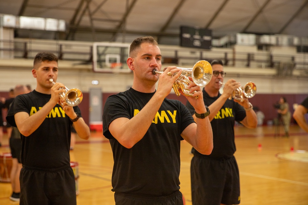 Fife and Drum Corps training for The Royal Edinburgh Military Tattoo 2025