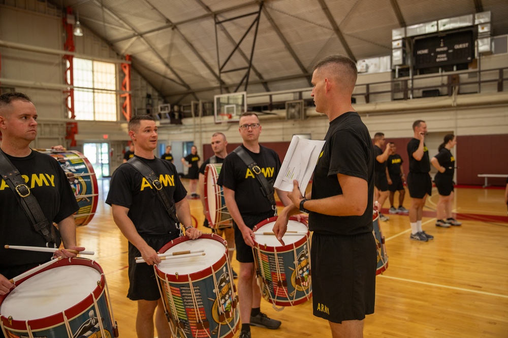 Fife and Drum Corps training for The Royal Edinburgh Military Tattoo 2025