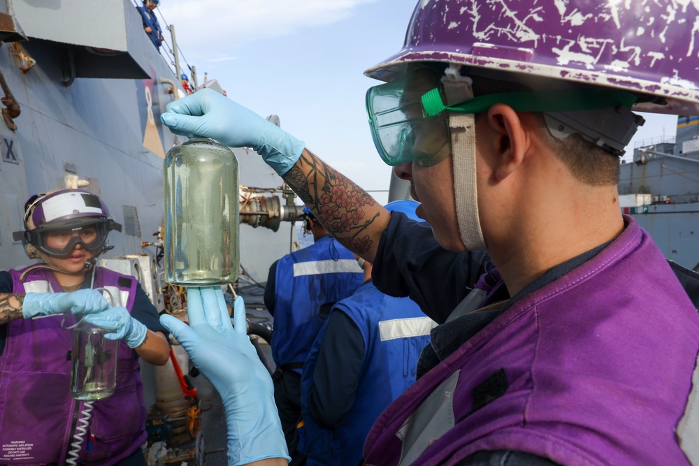 Sampling Fuel Aboard USS Bainbridge (DDG96)