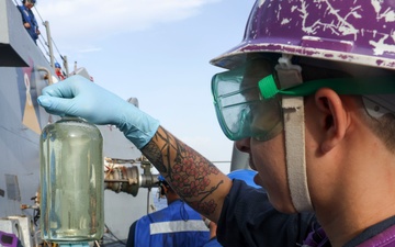 Sampling Fuel Aboard USS Bainbridge (DDG96)