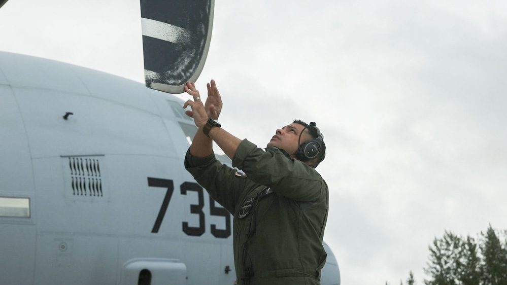 VMGR-352 conducts aerial refueling operations during Red Flag Alaska