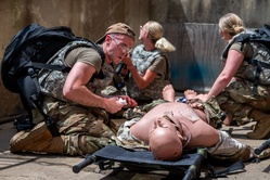 Service members complete TCCC-CLS during Operation Healthy Ellwood [Image 6 of 7]