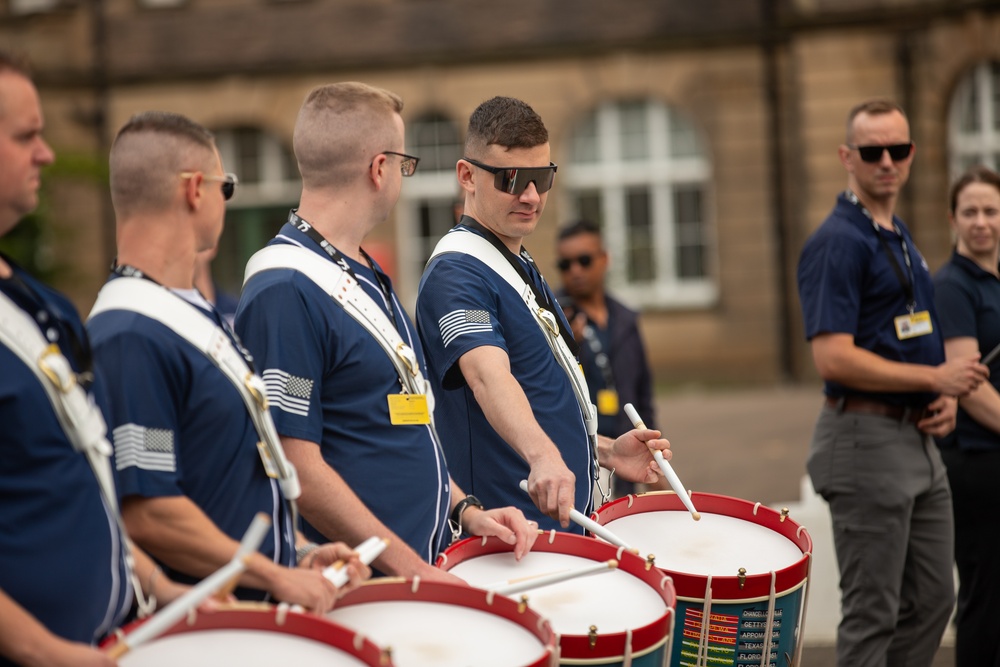 Fife and Drum Corps rehearsal at Redford Barracks, Scotland
