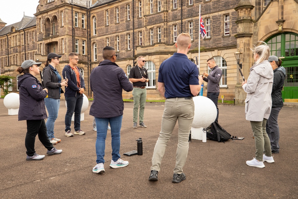 Fife and Drum Corps rehearsal at Redford Barracks, Scotland