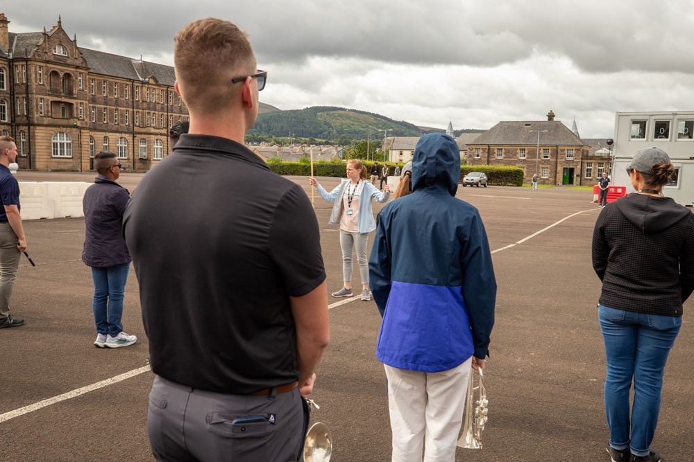 Fife and Drum Corps rehearsal at Redford Barracks, Scotland