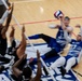 Air Force Warrior Games Athletes compete in sitting volleyball