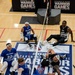 Air Force Warrior Games Athletes compete in sitting volleyball