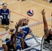 Air Force Warrior Games Athletes compete in sitting volleyball