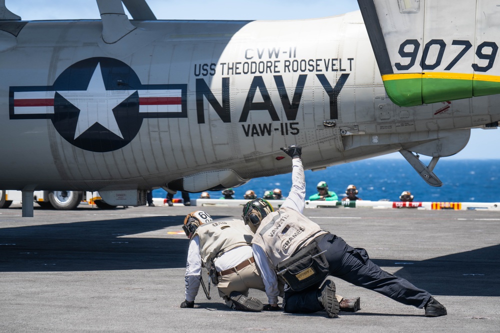 USS Theodore Roosevelt Conducts Flight Operations