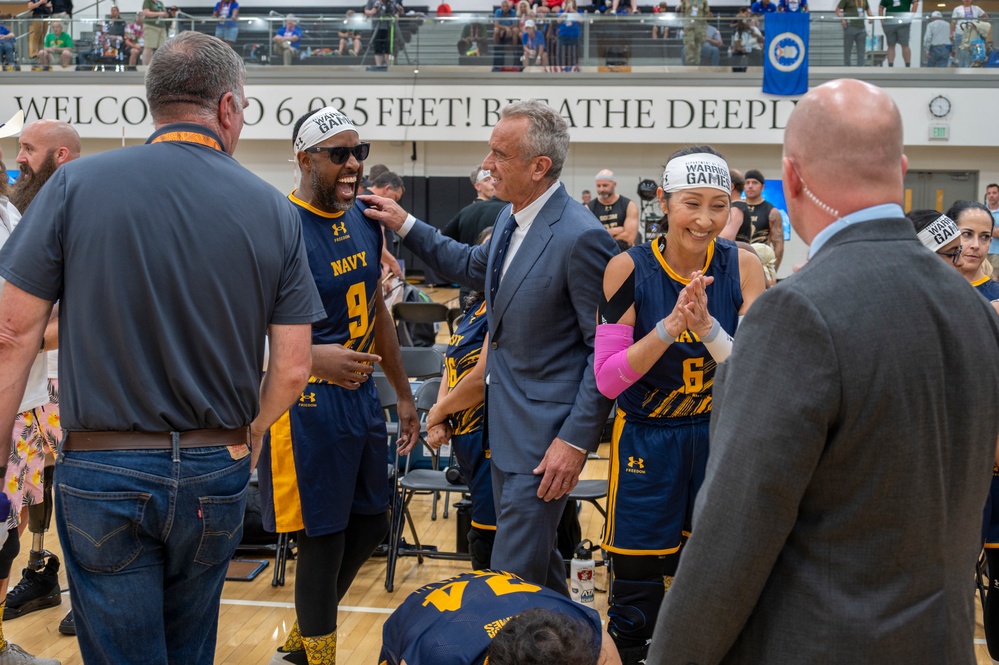 Secretary of Health and Human Services visits the DoD Warrior Games