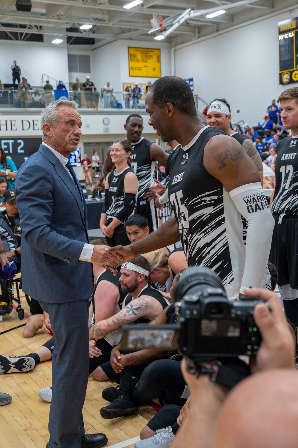 Secretary of Health and Human Services visits the DoD Warrior Games