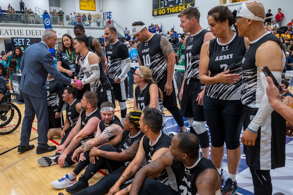 Secretary of Health and Human Services visits the DoD Warrior Games