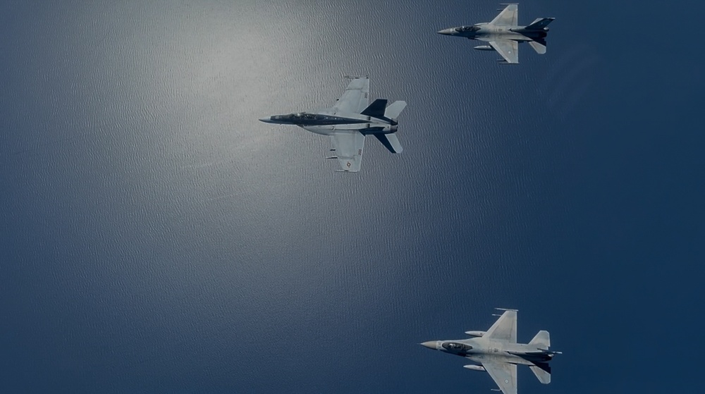 VFA-213 flies with Hellenic Air Force