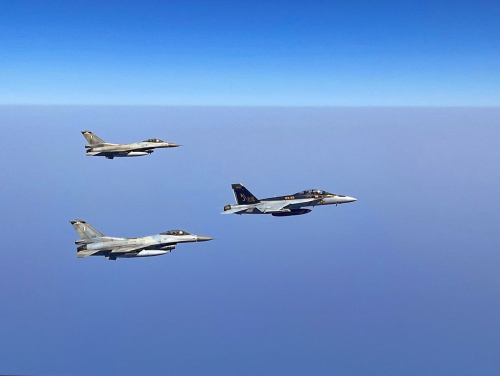 VFA-213 flies with Hellenic Air Force