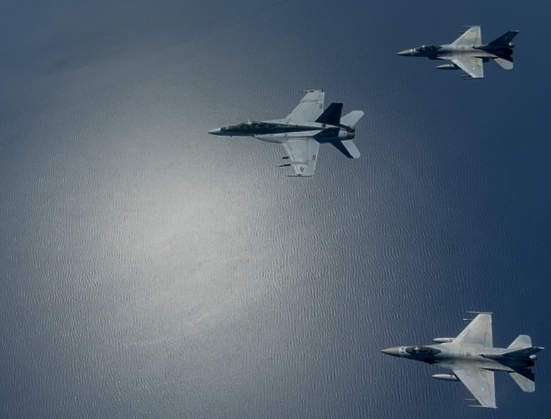 VFA-213 flies with Hellenic Air Force