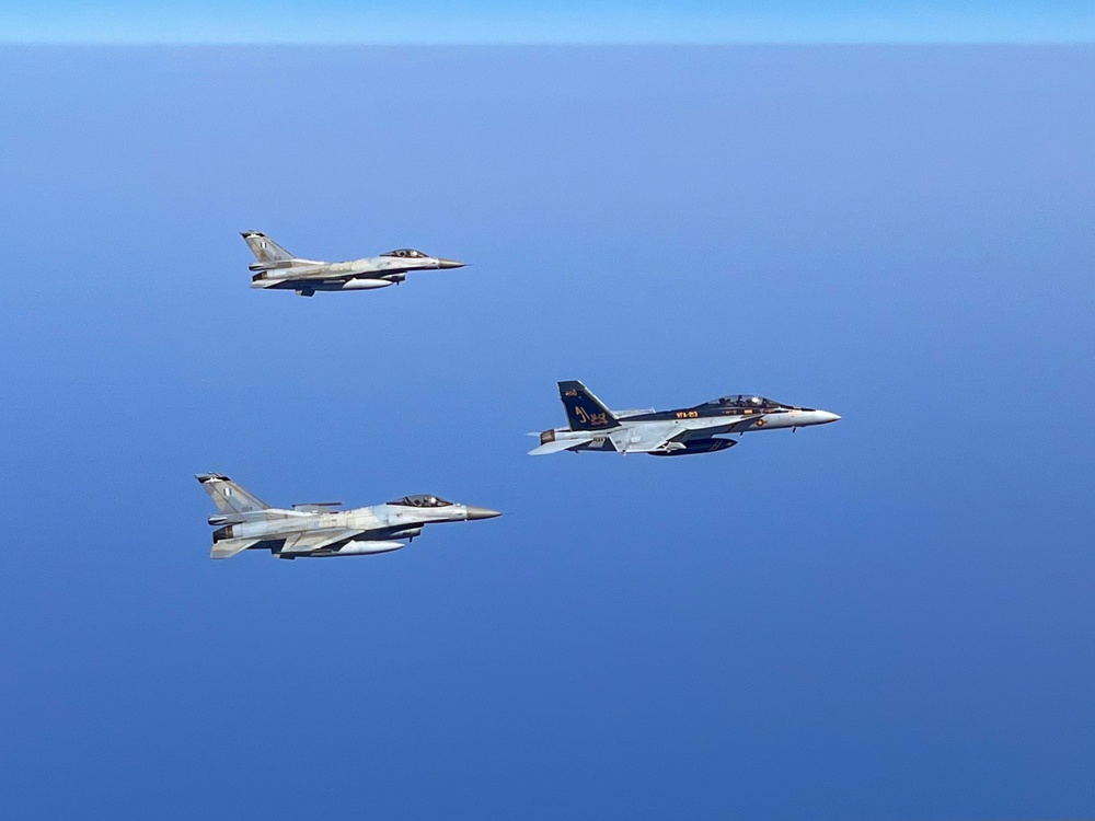 Carrier Air Wing 8 flies with Hellenic Air Force