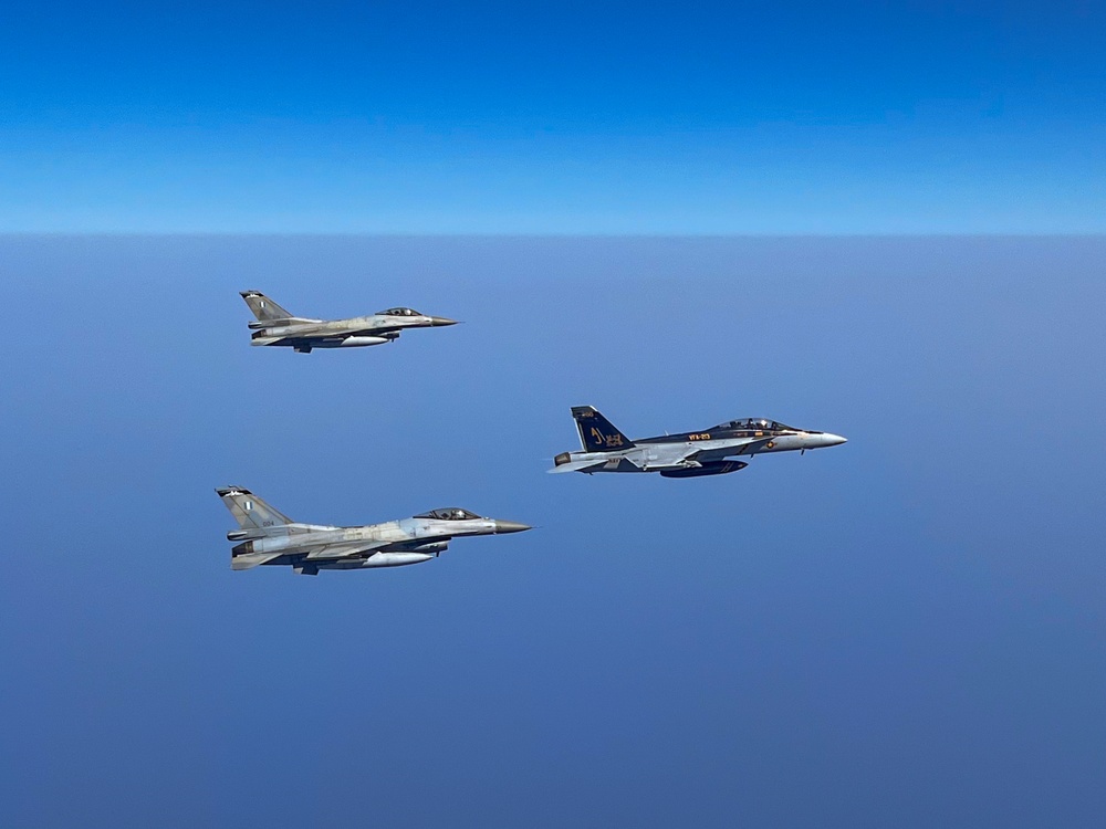 VFA-213 flies with Hellenic Air Force During Neptune Strike 25-2