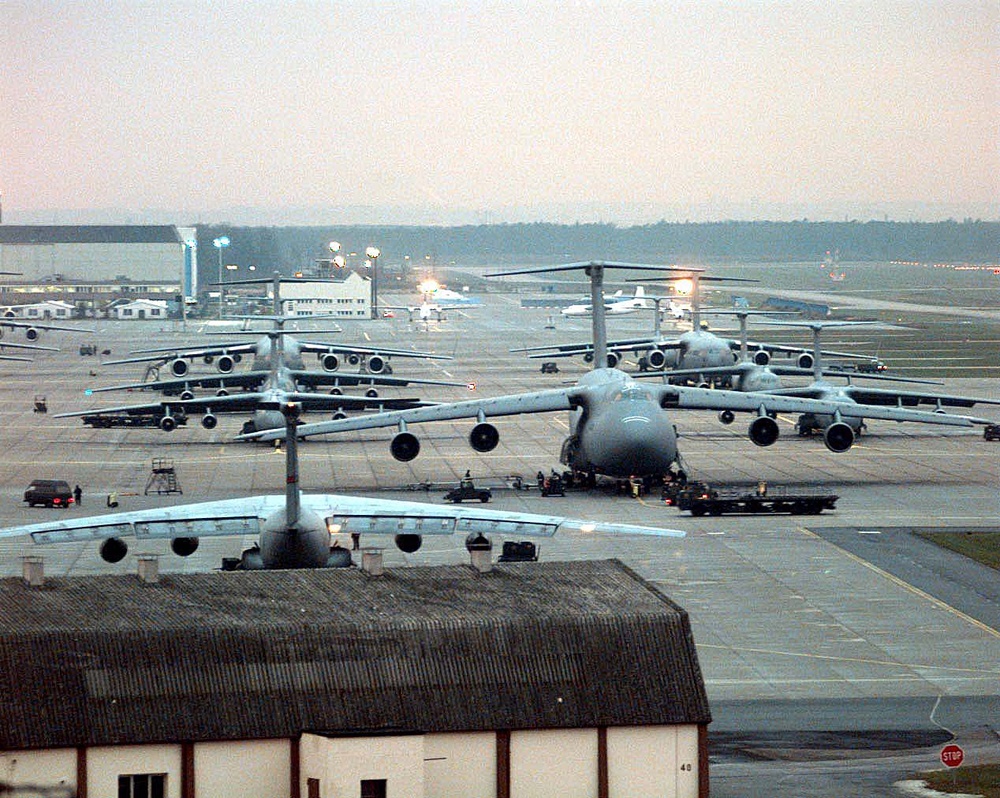 U. S. Air Force aircraft at Rhein-Main Air Base, Germany--Gateway to Europe