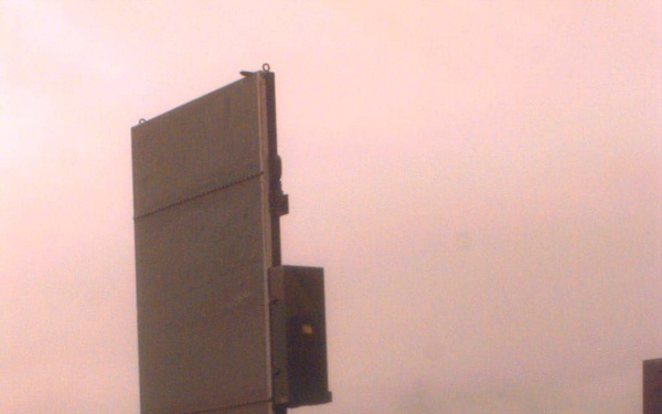 A U.S. Army AN/TPQ-36 Fire Finder Radar in Sarajevo, Bosnia and Herzegovina.