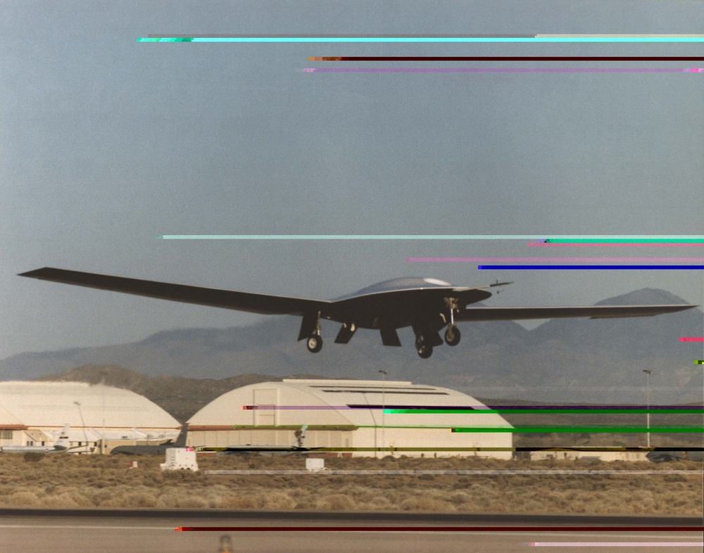 DarkStar takes off from Edwards Air Force Base, Calif., for its first flight.