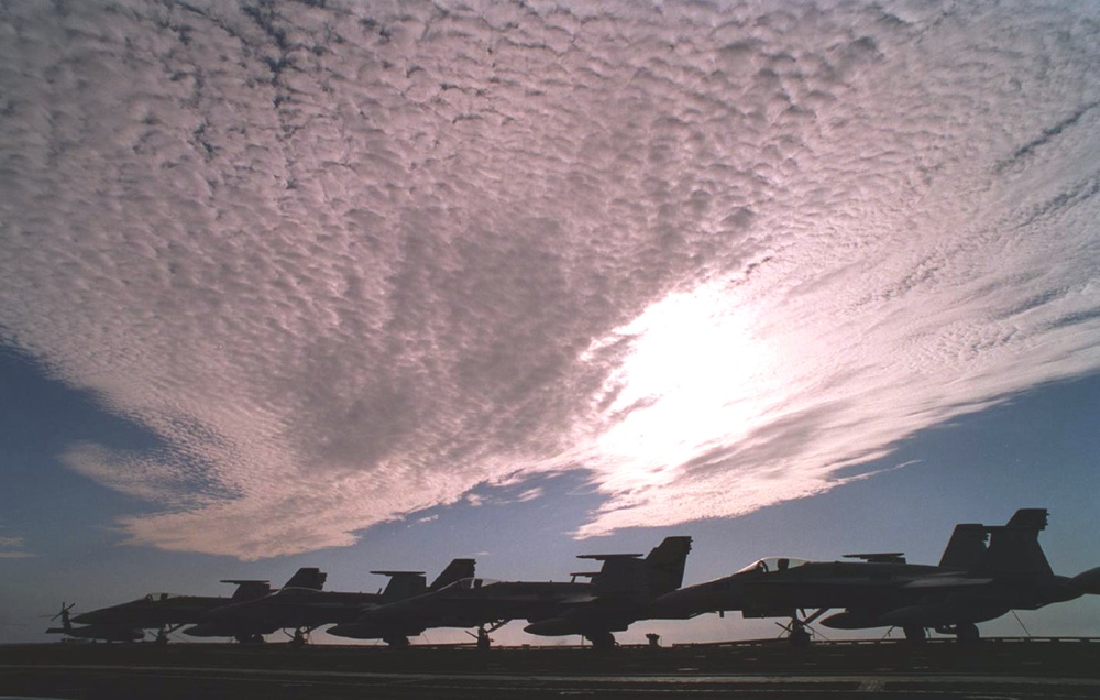 USS Constellation flight operations off the Coast of Southern California.